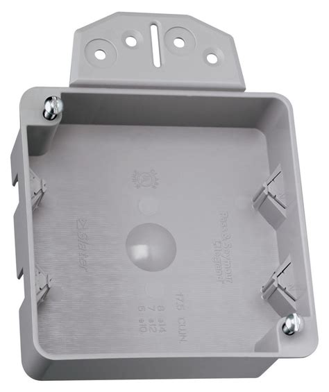 4 square electrical deep box with brackets|shallow 4 square electrical box.